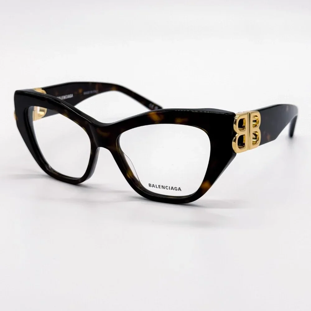 NEW BALENCIAGA BB0312O 002 HAVANA WOMEN EYEGLASSES